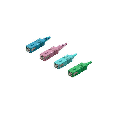 Goede prijs Single Mode Multimode Fiber SC Connector In Multi Colors Terminal Kits online