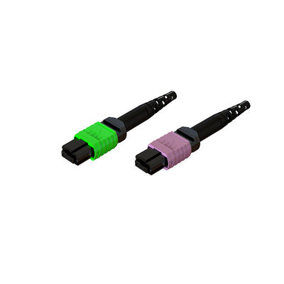 MPO optische vezel connector eindjes voor Jumper kabel met verschillende kleuren in boot