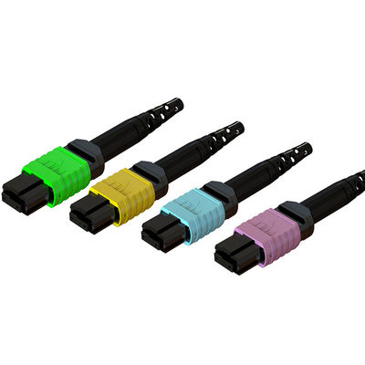 Hoogtemperatuurstabiliteit MPO Fiber Patch Cord Connector voor glasvezelcommunicatie