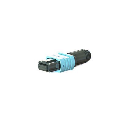 Goede prijs Mini 36 mm MPO optische connector Aqua Fiber Optic Pigtail connector online