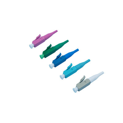 LC simplex APC/PC glasvezelconnector compatibel met plastic stop