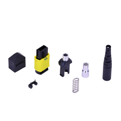 MPO/MTP Single Mode Glasvezel Kabel Connector Mannelijk/Vrouwelijk MTP 12/16-aderig Met MT Ferrule